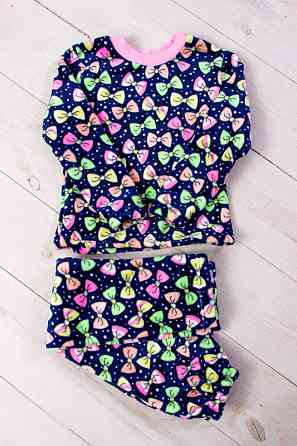 Піжама для дівчинки тепла (махра) топ Київ