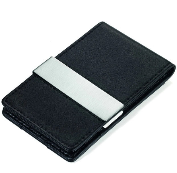 Картхолдер Troika с магнитной защитой RIFD и зажимом Черный Киев - изображение 1