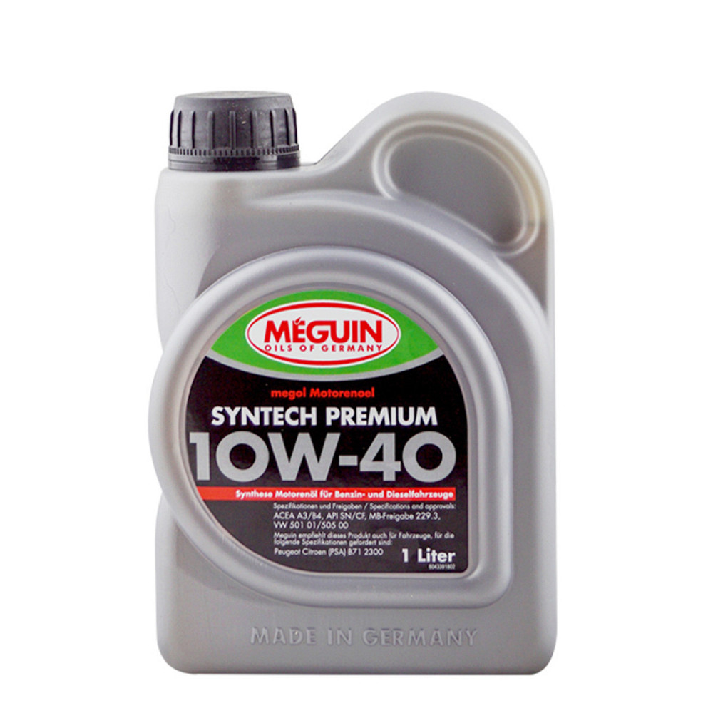 MEGUIN Syntech Premium SAE 10W-40 1 л — високоякісна легкоплинна моторна олива для бензинових і дизельних двигунів | 4339 Ковель - фото 1