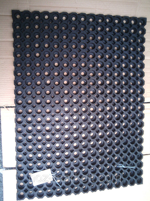 Коврик 80 х 60 х 2.6 см резиновый ячеистый сотами Хард грязезащитный килим Харьков - изображение 10