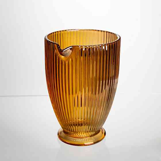 Глечик скляний для напоїв 1,2 л фігурний Бурштиновий HP-19-213 Коломыя