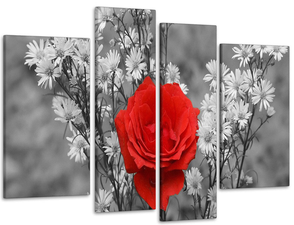 Модульная картина Цветы Роза Art-105_4 99x140 см Киев - изображение 1