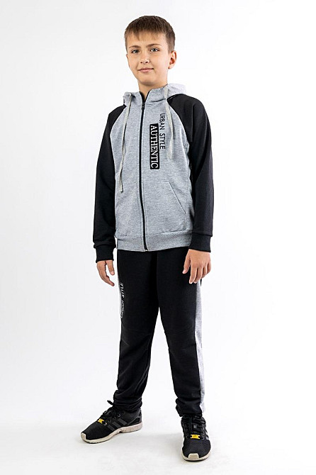 Спортивний костюм для хлопчика, чорный топ Крохатушка одяг Київ - фото 4