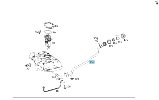 Mercedes-Benz  A2464700420 Заливна горловина бензинова CLA C117 CLA Shooting Brake X117 Одеса
