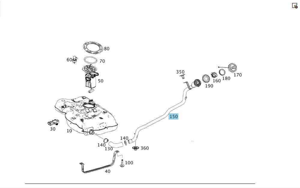 Mercedes-Benz  A2464700420 Заливна горловина бензинова CLA C117 CLA Shooting Brake X117 Одеса - фото 2