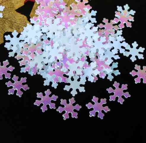 Новый год снежинки 95 штук 25 мм перламутровый Киев