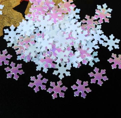 Новый год снежинки 95 штук 25 мм перламутровый Киев - изображение 1