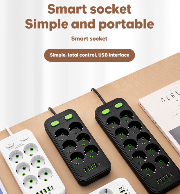 Удлинитель с 6 розетками и 5 USB, 5м, защита Киев - изображение 5