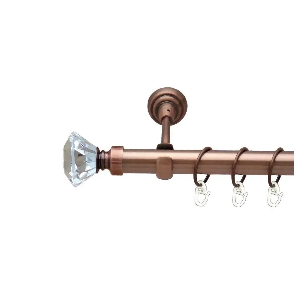 Карниз Orvit Спектралія металевий однорядний відкритий Мідь 25 мм 300 см (00-00012483) Львів - фото 1