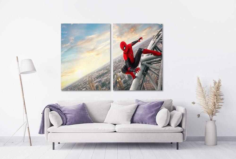 Модульна картина у вітальню/ спальню  Людина Павук       TLV-2_106 90x132 см Київ - фото 2