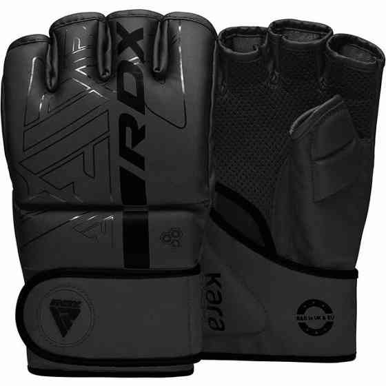 Рукавиці для ММА RDX F6 KARA Matte Black XL (капа у комплекті) Каменское
