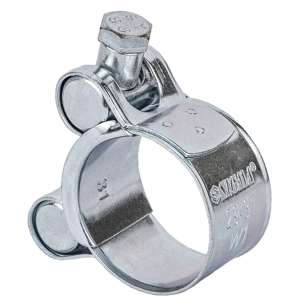 Хомут силовий оцинкований 20 мм Ø29-31мм (КРАТНО 10шт) SIGMA (2509091) Київ - фото 4