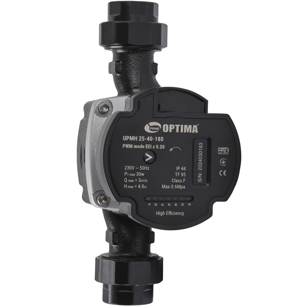 Насос циркуляционный энергосберегающий Optima PRIME UPMH 25-40AUTO 180мм + гайки (000027868) Киев - изображение 2