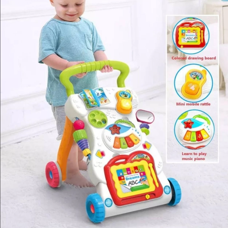 Ходунки-каталка Huanger музичне піаніно магнітна дошка брязкальця ( HE0801) Чернігів - фото 5