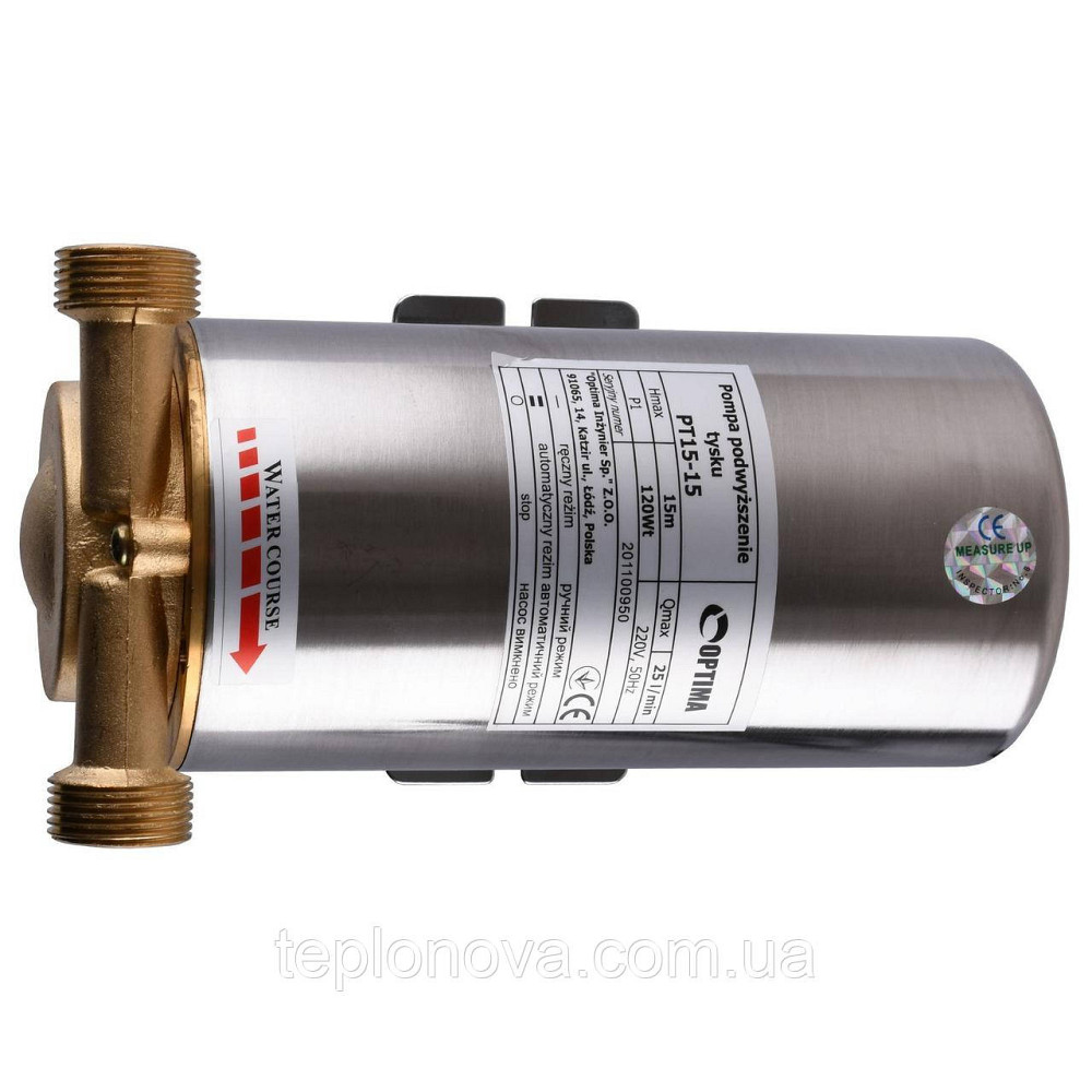 Насос повышения давления Optima PT15-15 нерж.корпус Черновцы - изображение 4