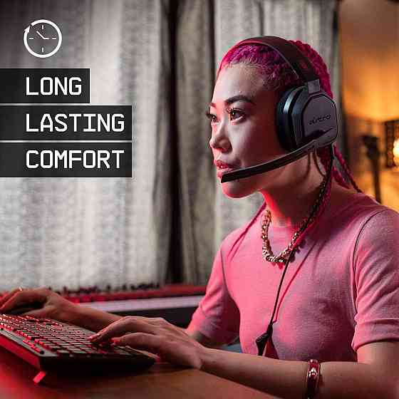 Игровая гарнитура ASTRO A10 проводная, черная/красная, 3.5мм, совместимая с Xbox, PS5, ПК, наушники  Киев