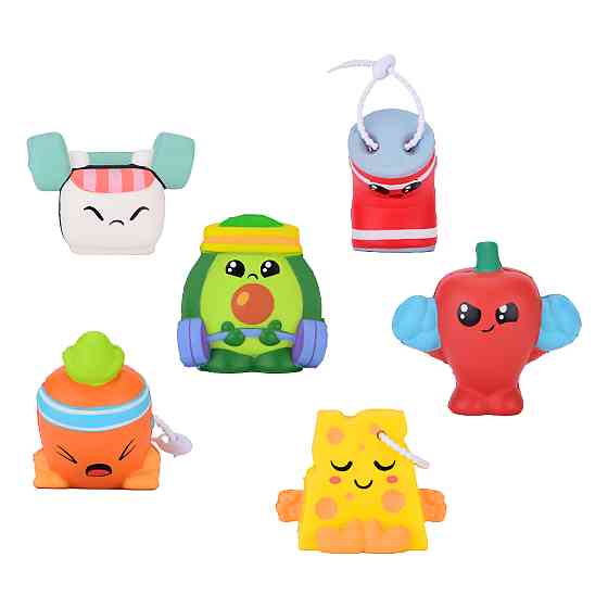 Дисплей іграшок-сквішів – Спортивні смаколики (6 шт.) Днепр