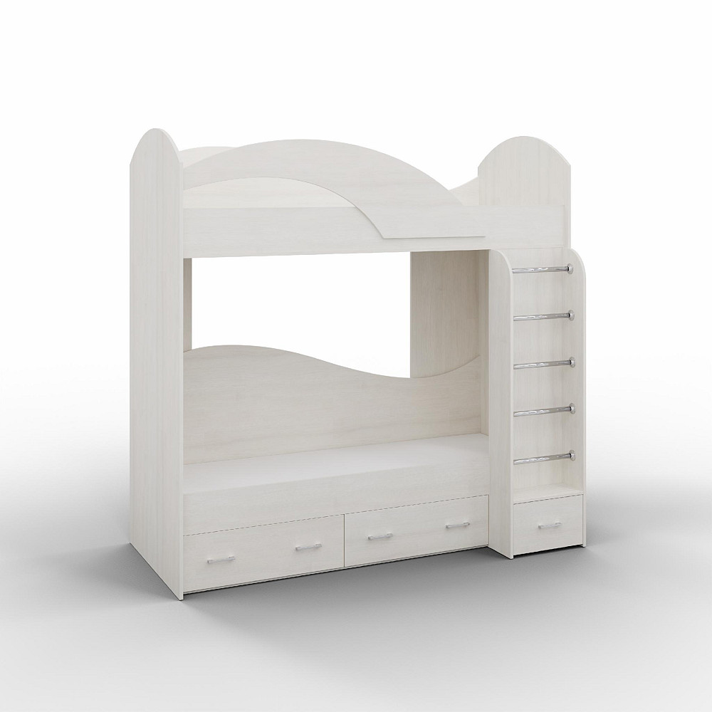 Ліжко двоповерхове, Дуб Шамоні Світлий, 2040х1000х2000 Львів - фото 1