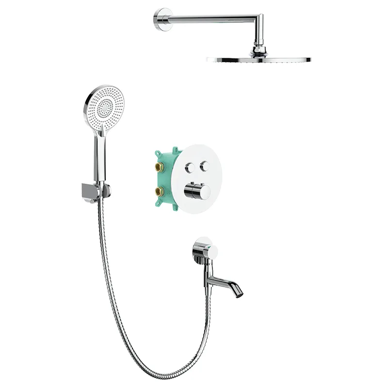 Встраиваемая душевая система с термостатом Koer KB-67012-01 (Цвет хром) (KR4728) Киев - изображение 1