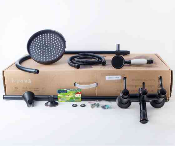 Душевая система с изливом Imprese Podzima Zrala ZMK02170809 черная Киев