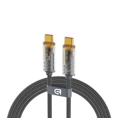 Дата кабель USB-C to USB-C 1m transparent 100W grey Armorstandart (ARM75871) Вінниця
