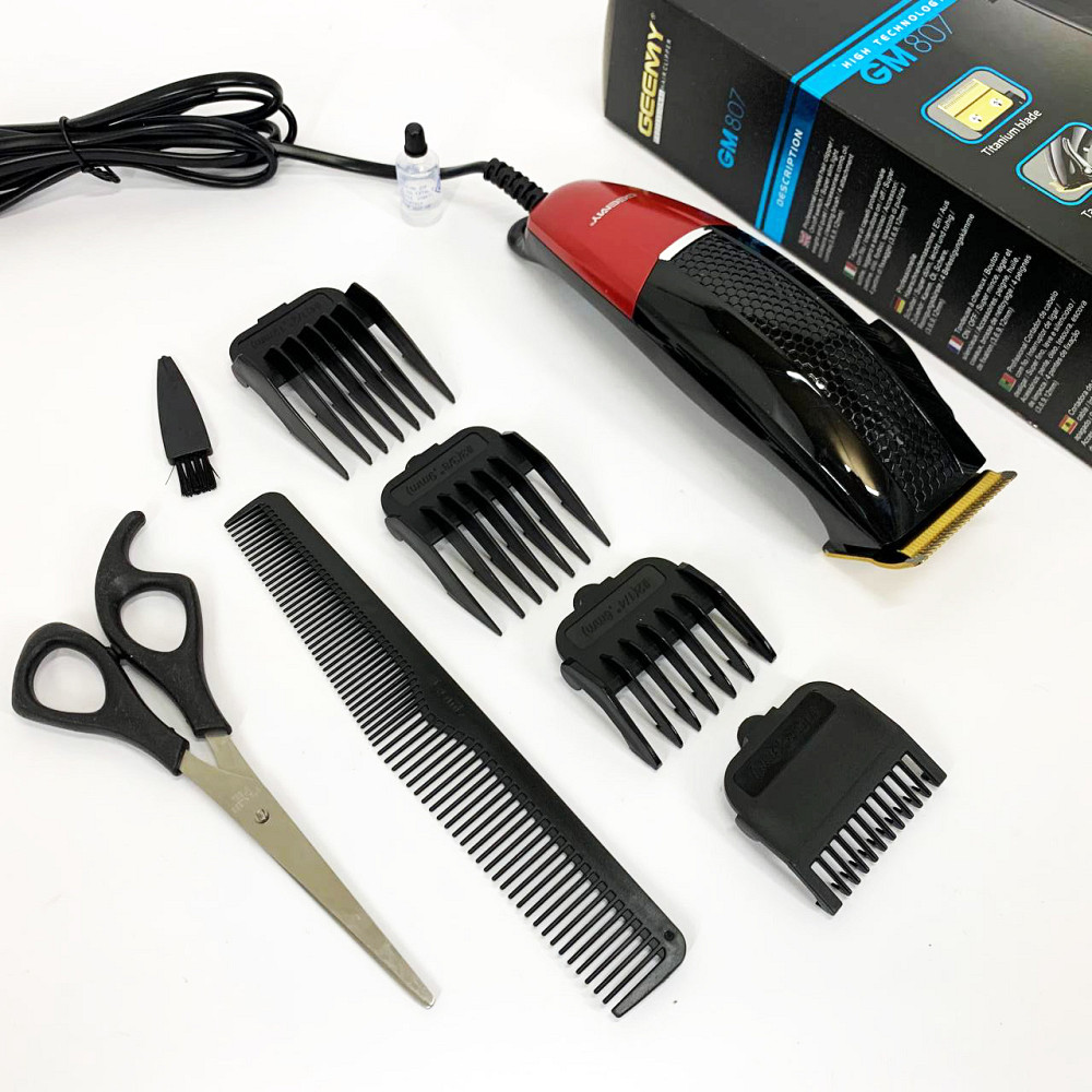 Машинка для стрижки посіченого волосся Gemei GM-807, Машинка для стрижки волосся з мотором EJ-88 Львів - фото 7
