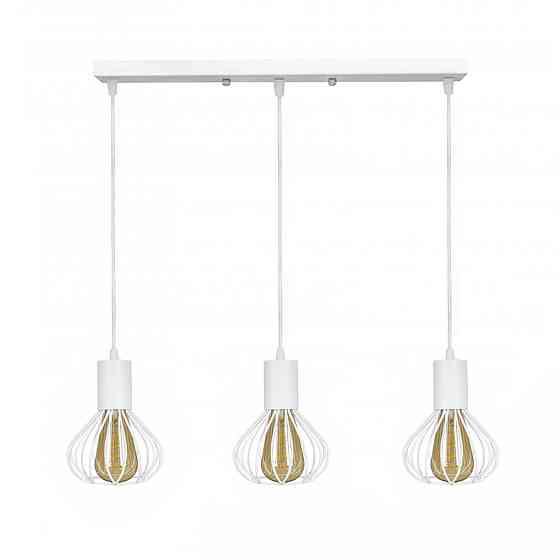 Світильник лофт підвісний Е27-3 Lotusі білий NL 1415-3W Одеса