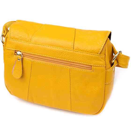 Кожаная сумка для женщин на каждый день Vintage 22969 Желтый Киев