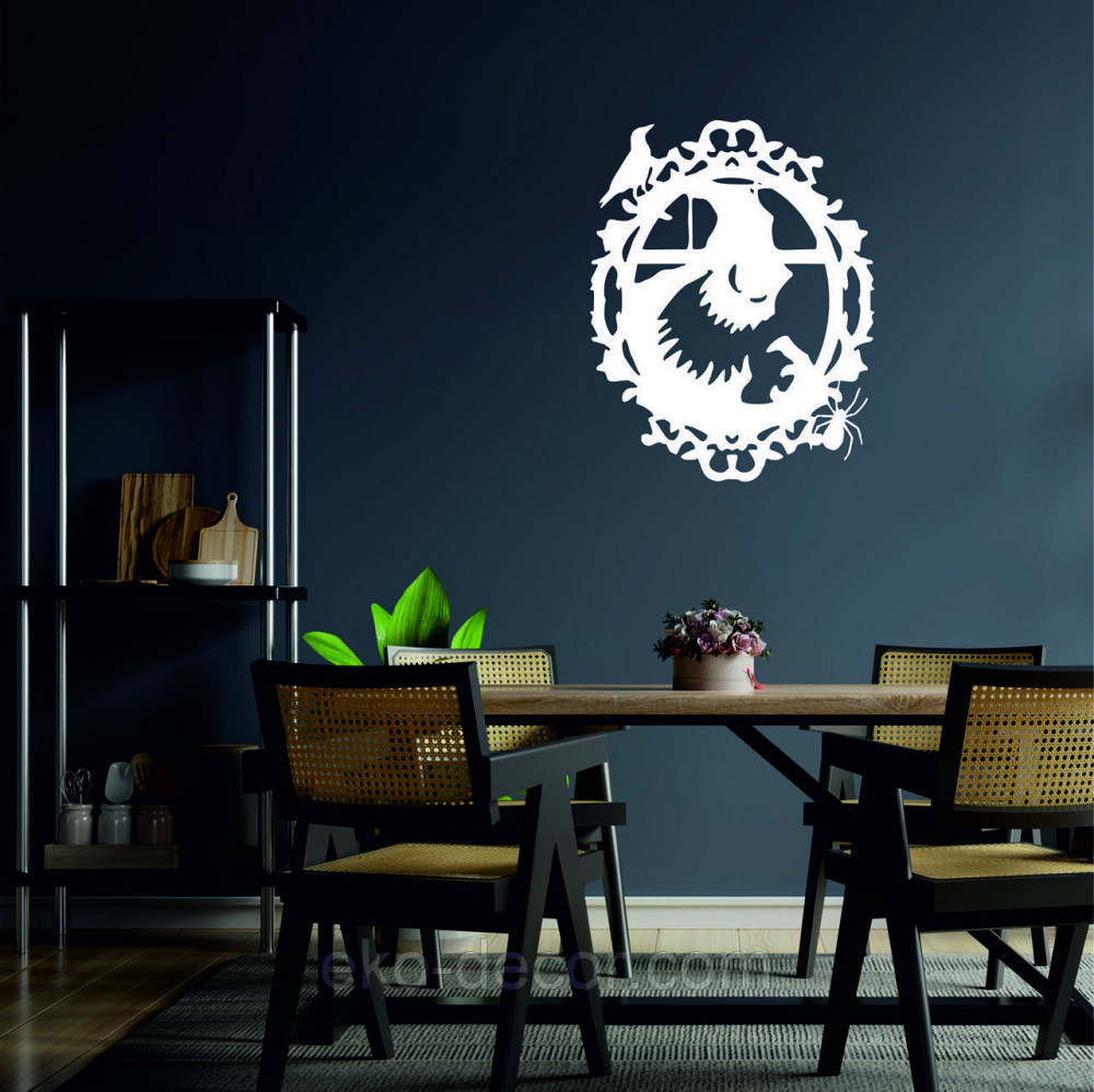 Декоративное настенное Панно «Монстр. Хэллоуин.», Декор на стену 70*54 см, Белый Киев - изображение 4