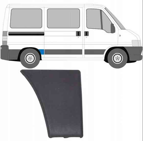 Накладка крила GP Fiat Ducato 2 Тип 244 права коротка (735306248) Київ