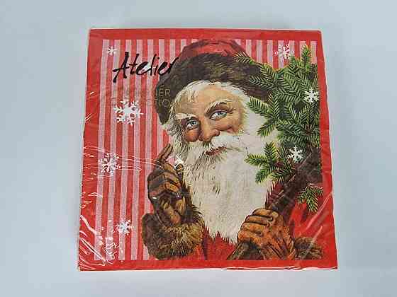 Красива серветка (ЗЗХЗЗ, 20 шт.) VIVA новий рік малюнок No7 (1 пачка) Харків