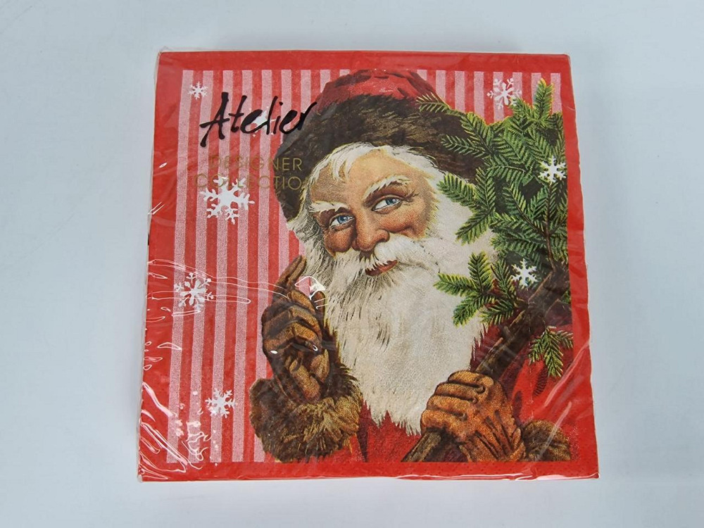 Красива серветка (ЗЗХЗЗ, 20 шт.) VIVA новий рік малюнок No7 (1 пачка) Харків - фото 1