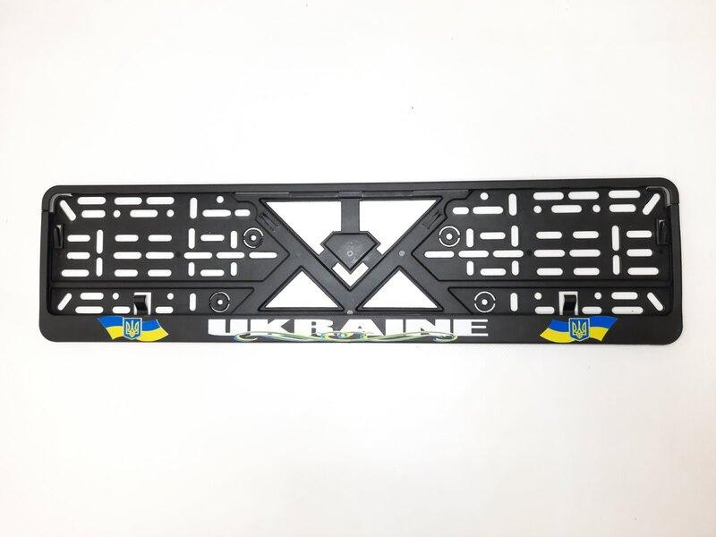 Рамка під номер пластик &quot;UKRAINE&quot; Вінниця - фото 1