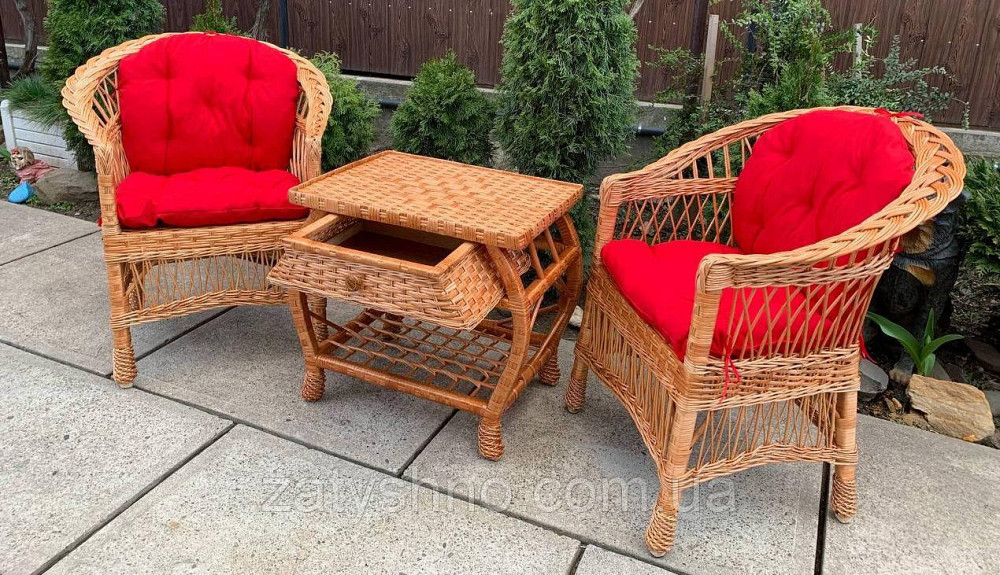Мебель плетеная с яркими  накидками Киев - изображение 5
