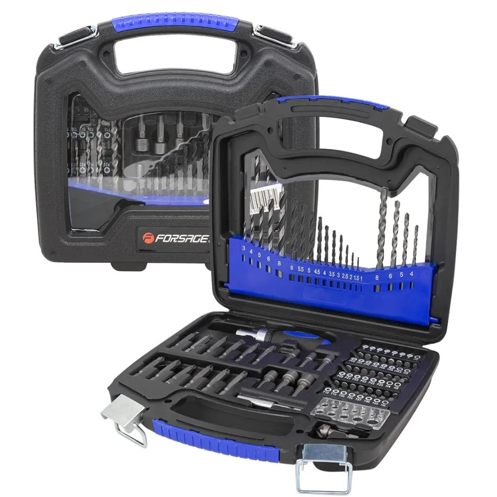 Набор сверл и бит 75пр. (по бетону, металлу, дереву) Forsage F-924U75 Одесса - изображение 1