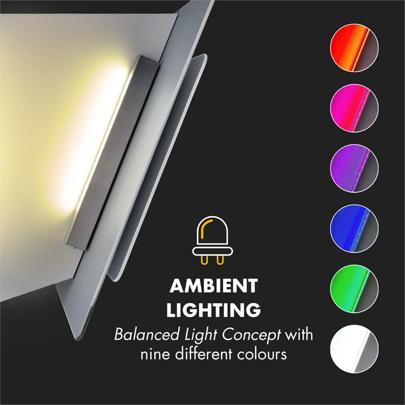 Монтажний комплект Gusteau Aurora духовка + настінна витяжка 2950 Вт 64 л 550 м3/год біла неіржавка сталь Рівне - фото 9