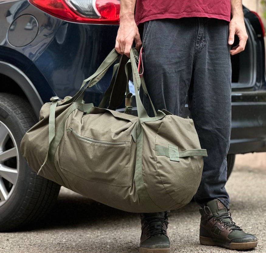 Сумка баул для вещей транспортная индивидуальная Хаки Одесса - изображение 1