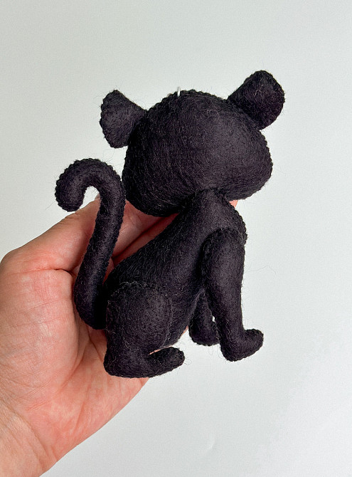 Іграшка з фетру ручної роботи Чорна пантера Київ - фото 3