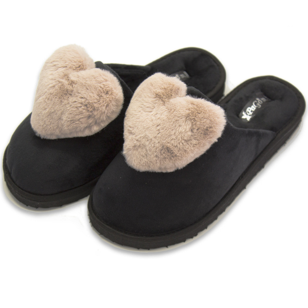 Тапочки жіночі велюр закриті із серцем "пудра" (36,37,38,39,40,41) Одеса - фото 6