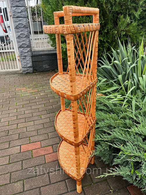 Етажерка плетена з лози Київ - фото 1