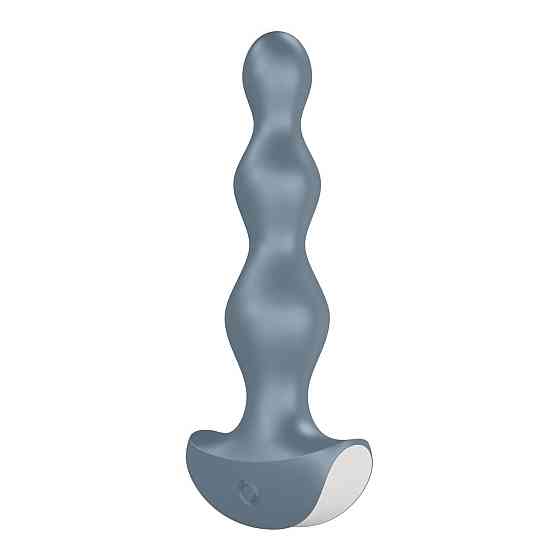 Анальний стимулятор-намистини з двома моторами Satisfyer Lolli-Plug 2 ice blue Sex Aura Київ