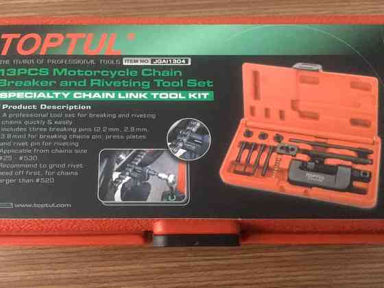 Набір для розбирання мотоциклетної ланцюга 13ед. TOPTUL JGAI1304 Чернігів