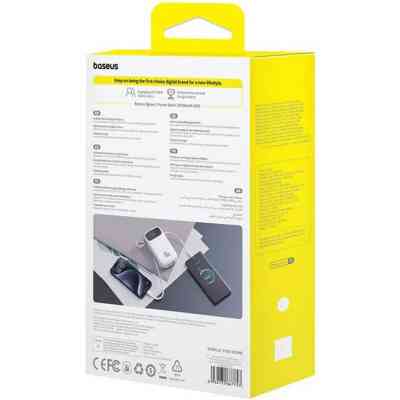 Батарея универсальная Baseus QPow2 20000mAh 30W, with 2*Type-C Cable, White (P10055009213-00) Винница