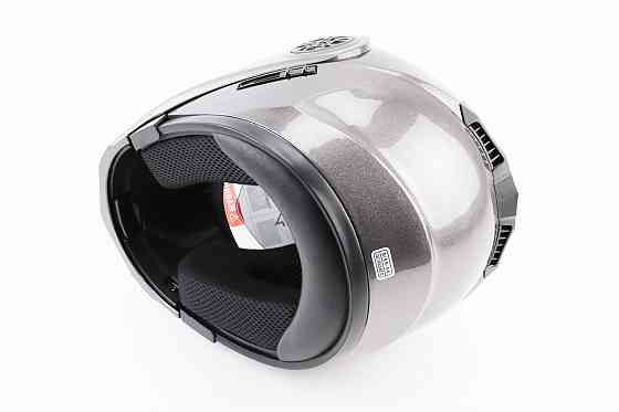 Шолом модуляр, закритий з відкидним підборіддям+відкидні окуляри BLD-159 S (55-56см), СІРИЙ глянець Киев