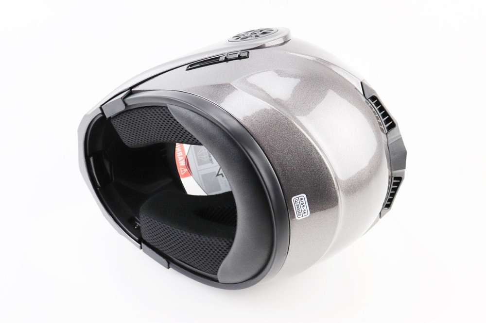 Шолом модуляр, закритий з відкидним підборіддям+відкидні окуляри BLD-159 S (55-56см), СІРИЙ глянець Київ - фото 3