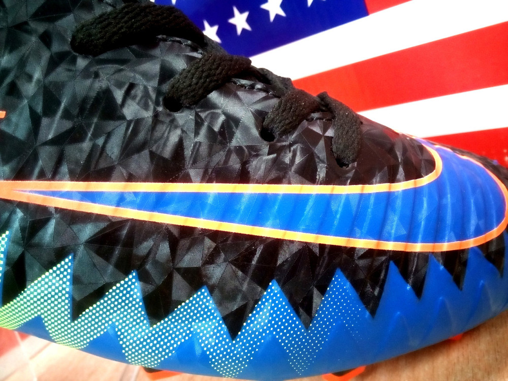Бутсы мужские Nike Mercurial CR7 (черный с синим и салатным). Сумы - изображение 9