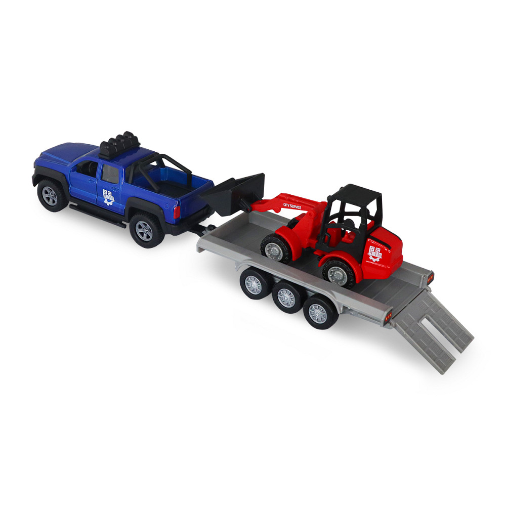 Ігровий набір - Позашляховик з причіпом і навантажувачем (світло, звук) Днепр - изображение 8