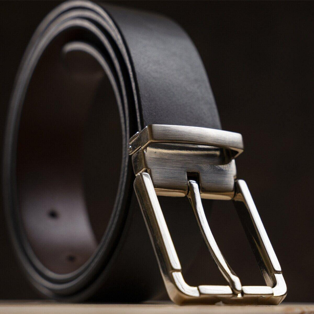 Ремінь чоловічий шкіра Коричневий (GRANDE PELLE) Київ - фото 12