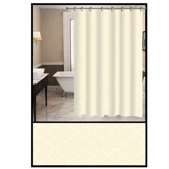 Шторка для ванної Zerix SCP-006-180x180 з PEVA (поліетиленвінілацетату) (Візерунок бежевий) (ZX5005) Київ