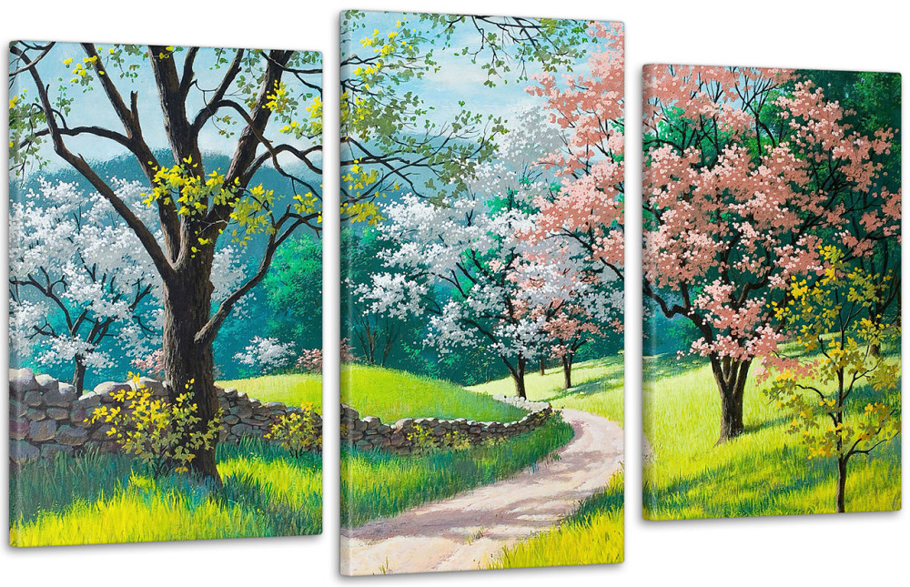 Модульная картина Весна Сад Art-11_3 100x150 см Киев - изображение 1